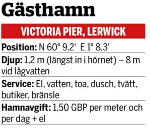 Faktaruta Gästhamn Lerwick